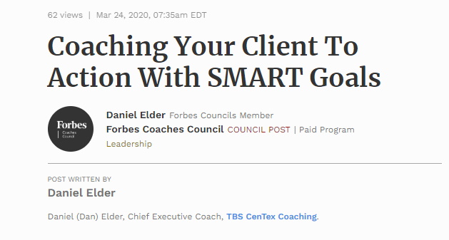 Coaching Your Client To Action With SMART Goals